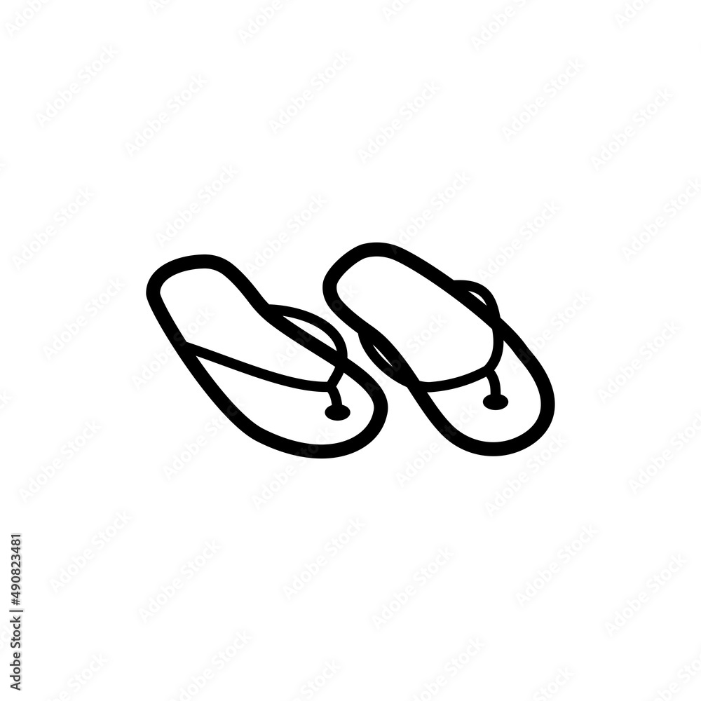flip-flops icon vector design templates