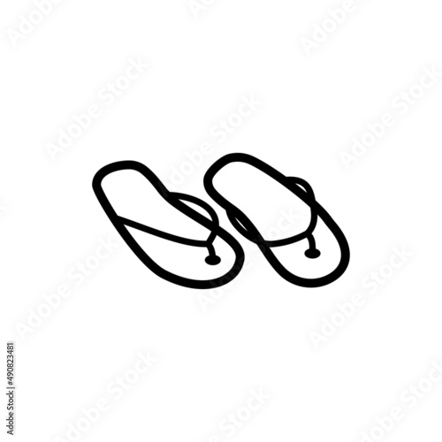 flip-flops icon vector design templates