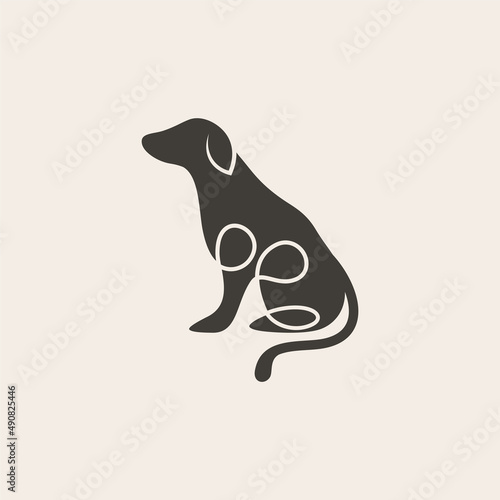Dog logo Design Vector Template. Dog icon logo vector