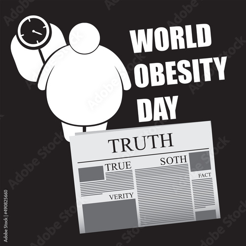 Newspaper page by date - World Obesity Day