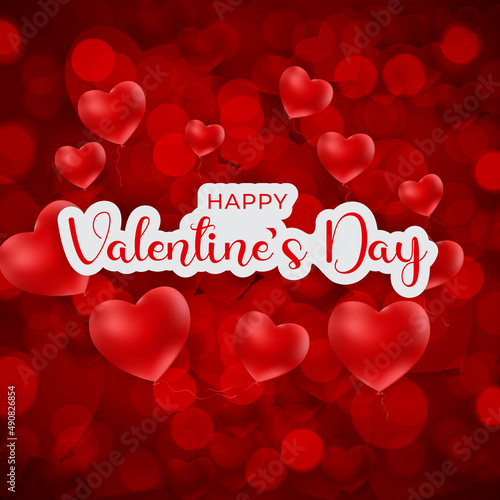 Happy Valentine s Day Background Illustration.