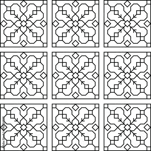 Seamless cross-stitch pattern design