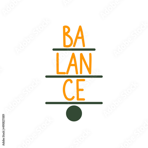 Balance, life coaching, mentor logo