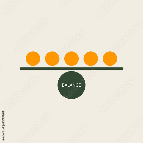 Balance, life coaching, mentor logo