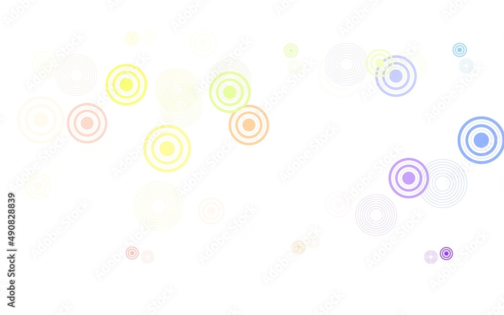 Light Orange vector template with circles. Light Orange vector template with circles.
