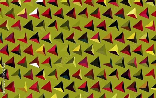 Dark Multicolor vector background with polygonal style.