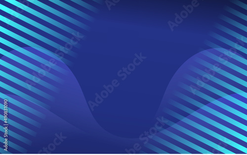 Flyer cover design with halftone blue gradient