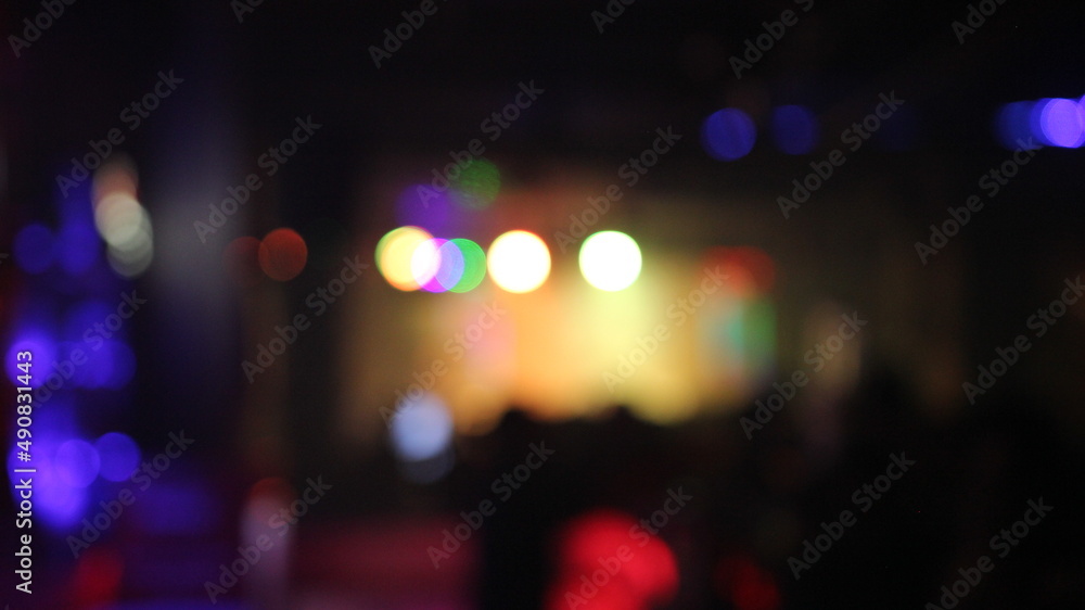 sparkling lights in the nightclub