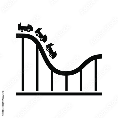Roller Coaster flat icon