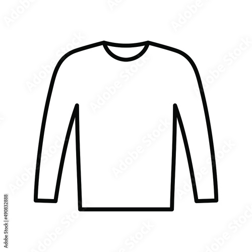 long sleeve line icon