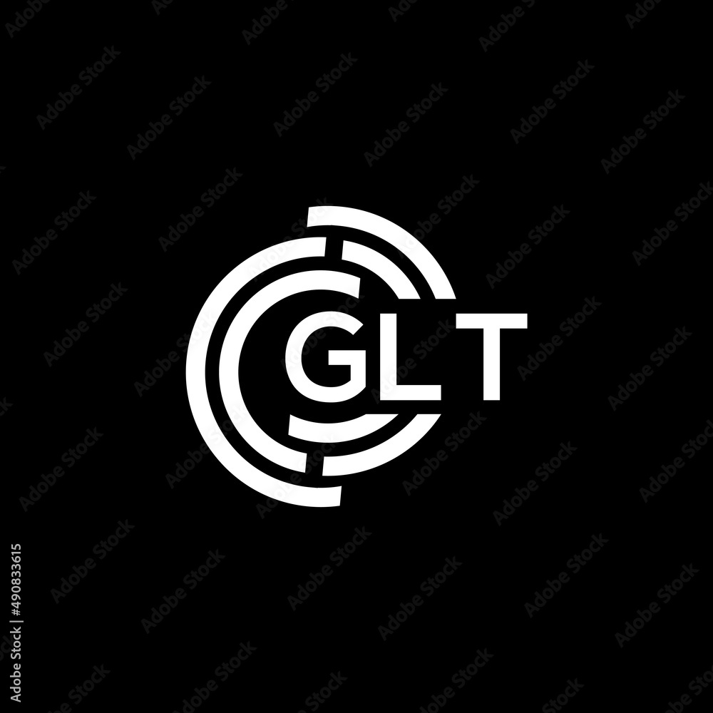 GLT letter logo design on black background. GLT creative initials letter logo concept. GLT letter design. GLT letter logo design on black background. GLT creative initials letter logo concept. GLT letter design.