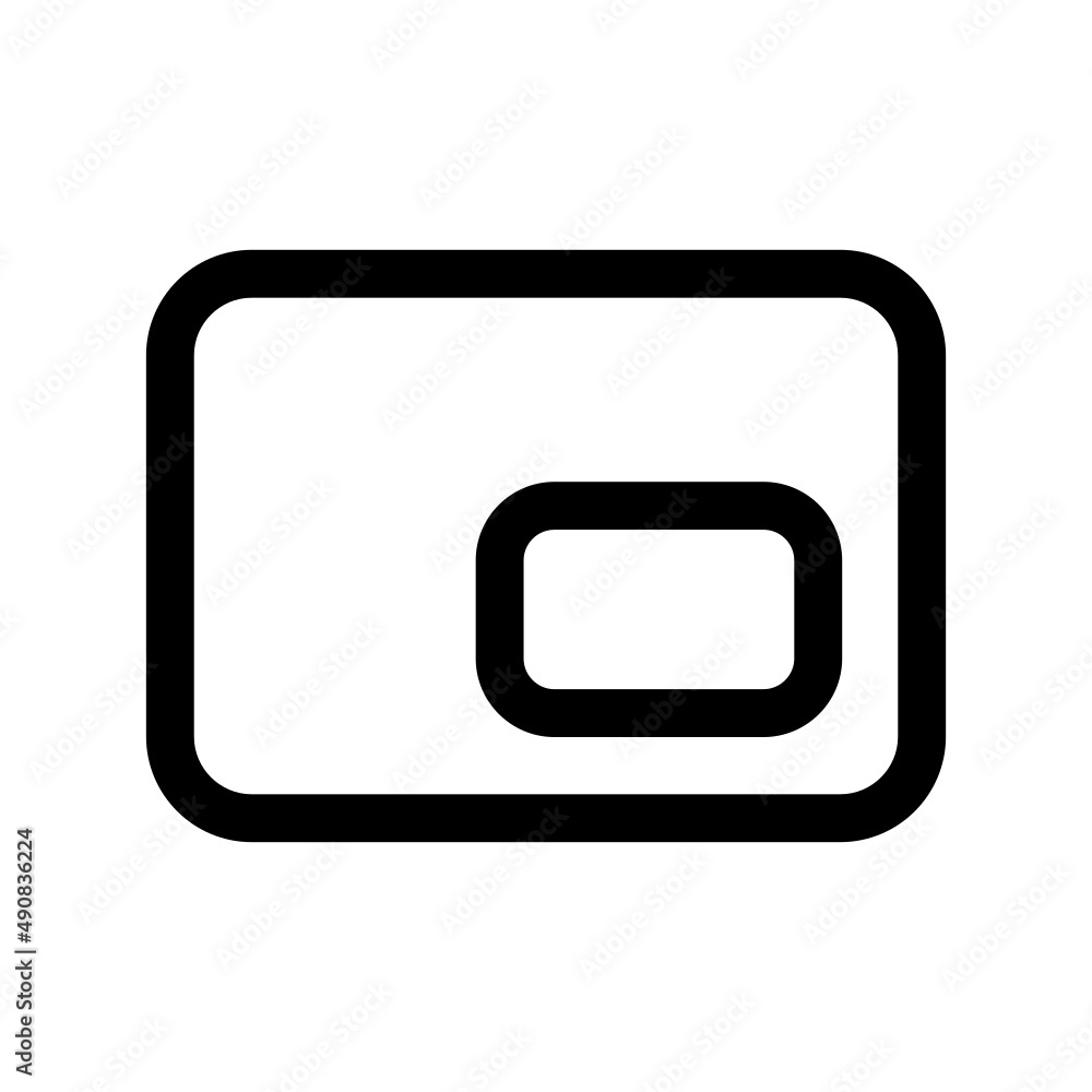 Mini Player Icon Vector Illustration Mini Player Icon Vector Illustration