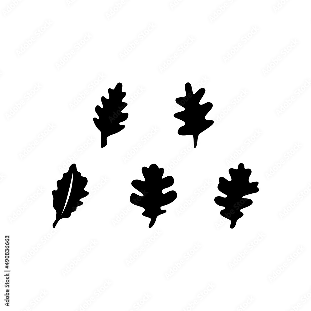 Leaf Icon Set Vector Illustration Leaf Icon Set Vector Illustration