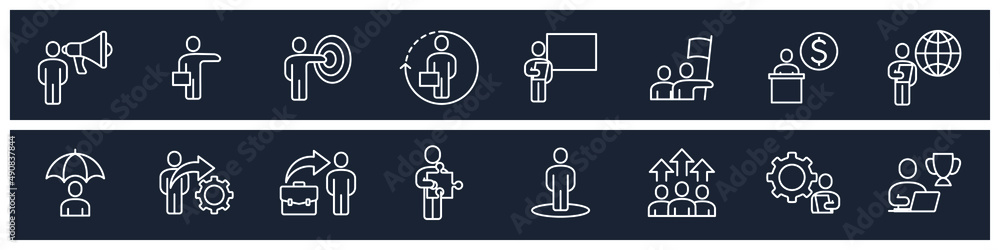 set of Business People elements symbol template for graphic and web design collection logo vector illustration set of Business People elements symbol template for graphic and web design collection logo vector illustration