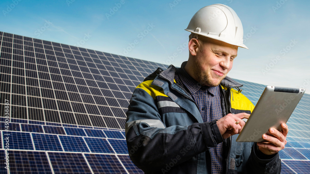 solar power plant engineer. Alternative solar power