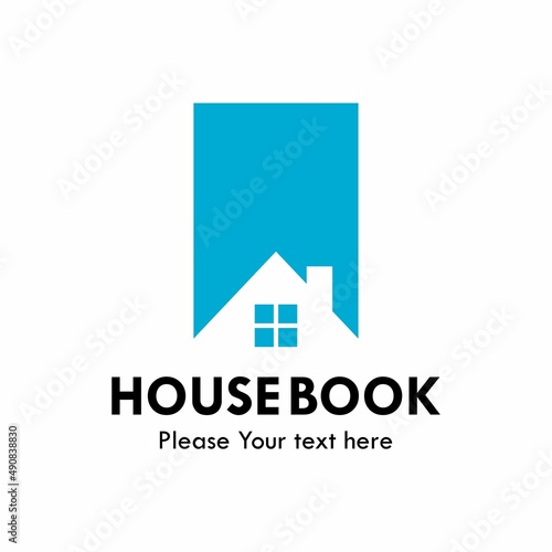 House book logo template illustration