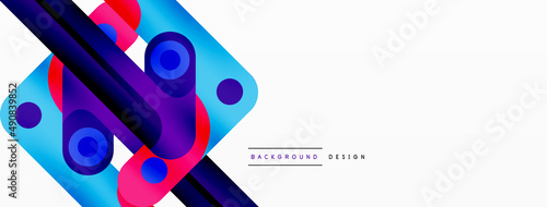 Lines geometric creative abstract background. Bright color line composition for wallpaper, banner, background or landing