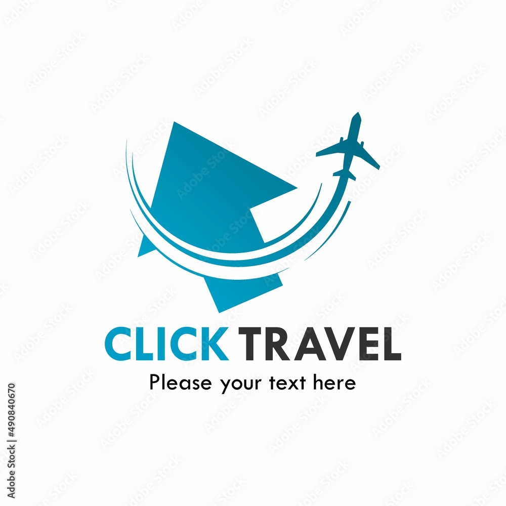 Click travel logo template illustration Click travel logo template illustration