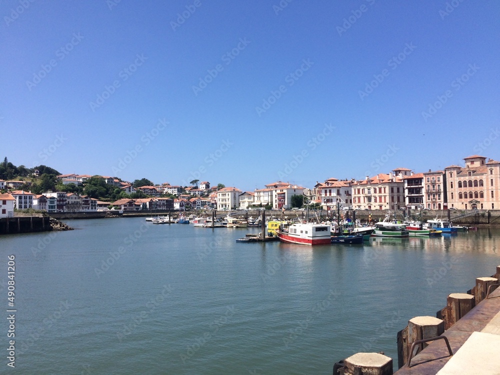 Small port in the French Basque Country