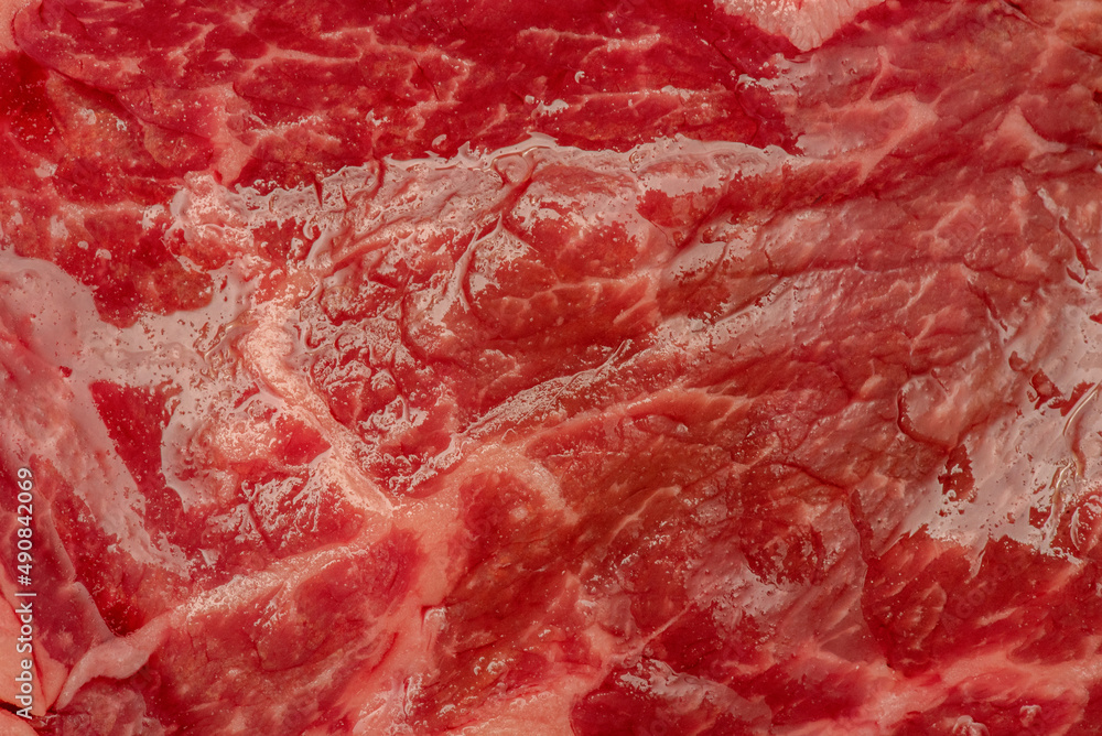 Beef meat close up as a background. Macro photo of raw fresh meat. Beef meat close up as a background. Macro photo of raw fresh meat.
