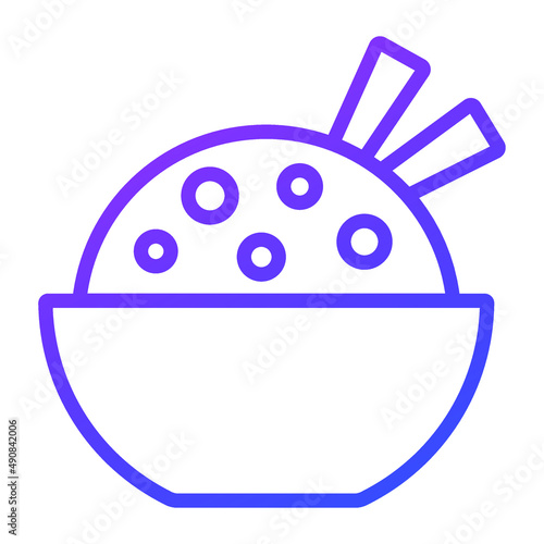 pilaf vector Line Icon. Simple Creative vector Line Icon