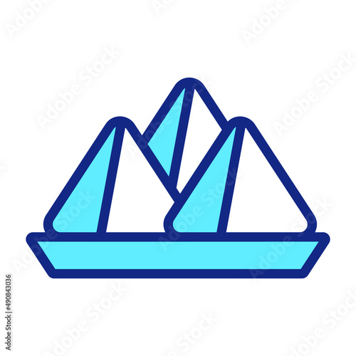 samosa vector colored Line Icon. Simple Creative vector Line Icon