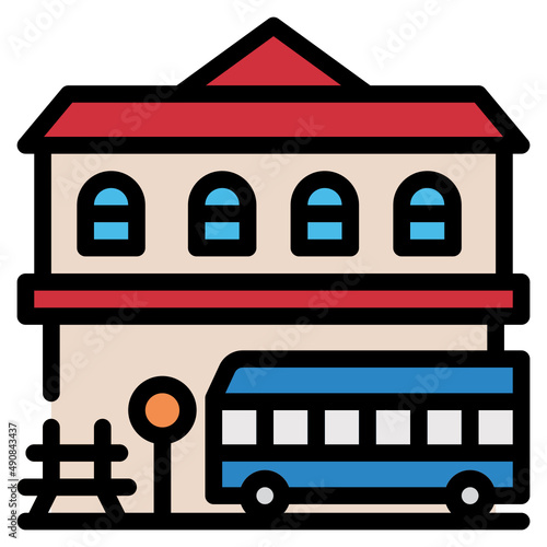 bus line icon