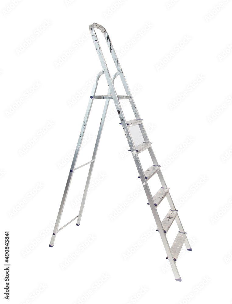 Ladder stepladder isolated on white Ladder stepladder isolated on white