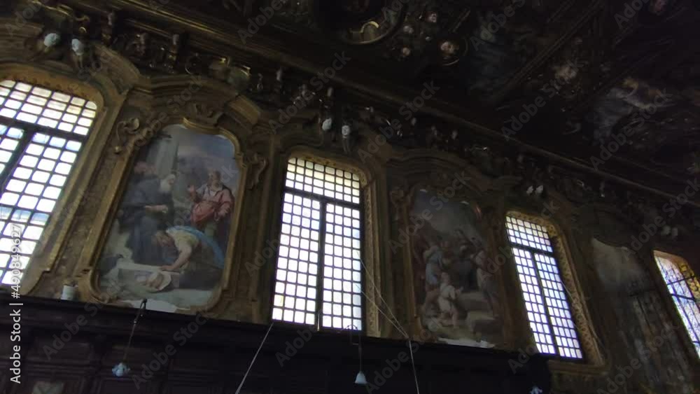 Napoli - Panoramica del Coro delle Monache nella Chiesa di San Gregorio Armeno