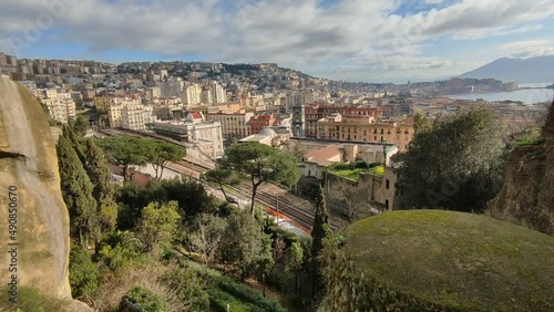 Napoli - Panoramica del Parco Vergiliano dalla terrazza superiore photo