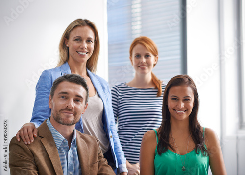 The corporate world. Cropped shot of corporate businesspeople in the office. © Mapodile M./peopleimages.com