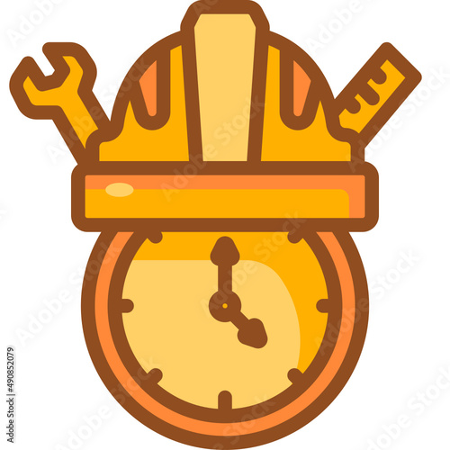 working hours Two Tone icon
