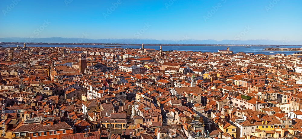 general view of the city of Venice