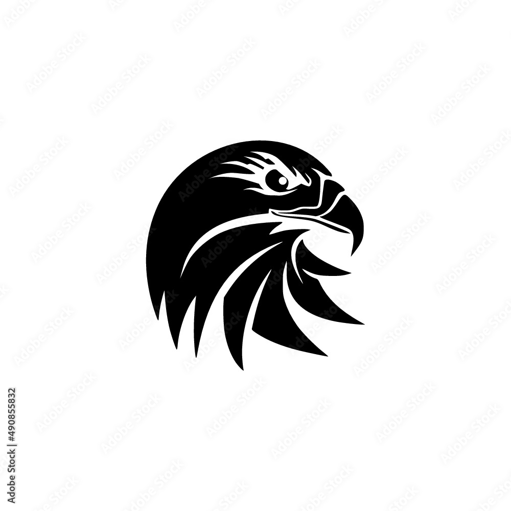 Obraz premium Head Eagle logo Design isolated on white background