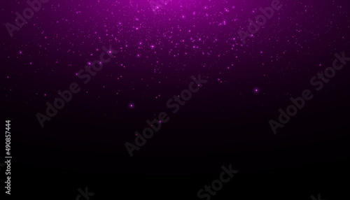 Vector star cloud with dust.Glowing light effect with lots of shining falling glare isolated on dark background.	
