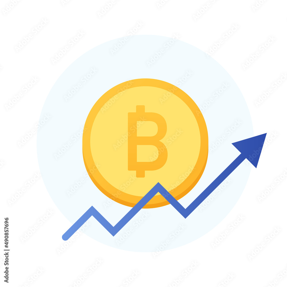 Bitcoin cryptocurrency price up. Bitcoin going up. Graph up. Bitcoin cryptocurrency price up. Bitcoin going up. Graph up.