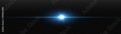 Blue glitter texture. Star explosion, detonation effect in outer space. Bright light with many twinkling stars. Vector