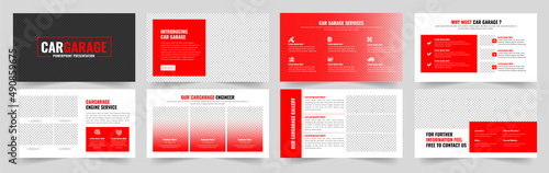 Garage and Car Workshop PowerPoint Template 