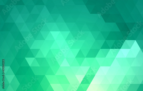 Abstract triangle pattern shape in turquoise color for social media web presentation background cover and more