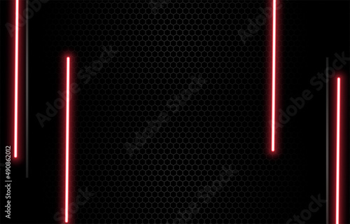 stylish neon with black net background design