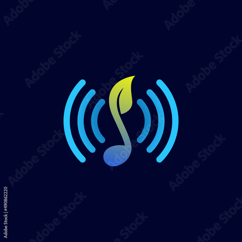 Audio Natural Music Logo Design