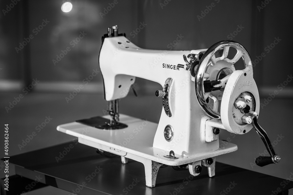 Singer sewing machine. Singer Corporation is an American manufacturer