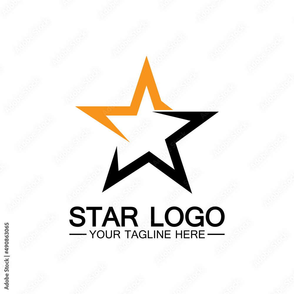 star logo template vector icon illustration design-vector