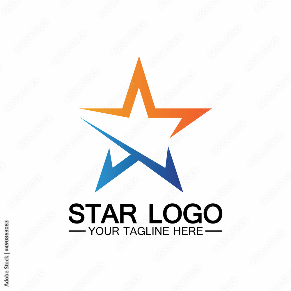 star logo template vector icon illustration design-vector