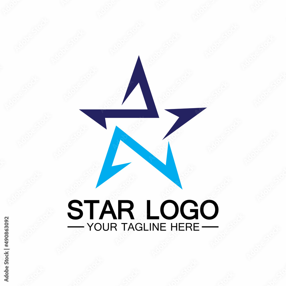 Obraz premium star logo template vector icon illustration design-vector