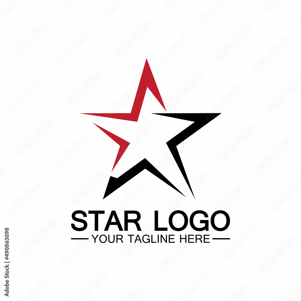 star logo template vector icon illustration design-vector