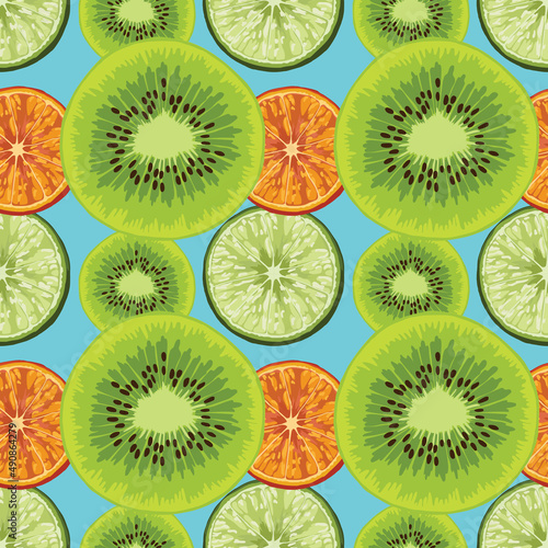 fruits drawing seamless background pattern