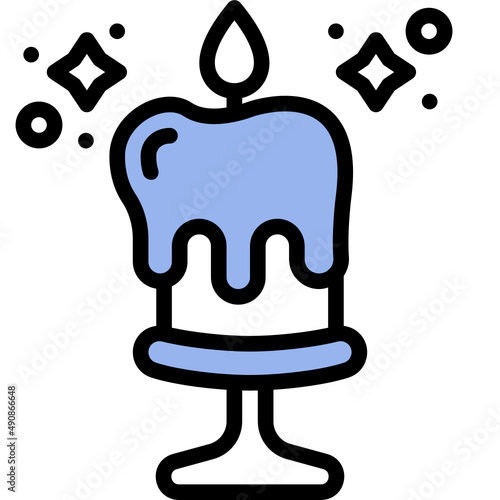 candle one color icon