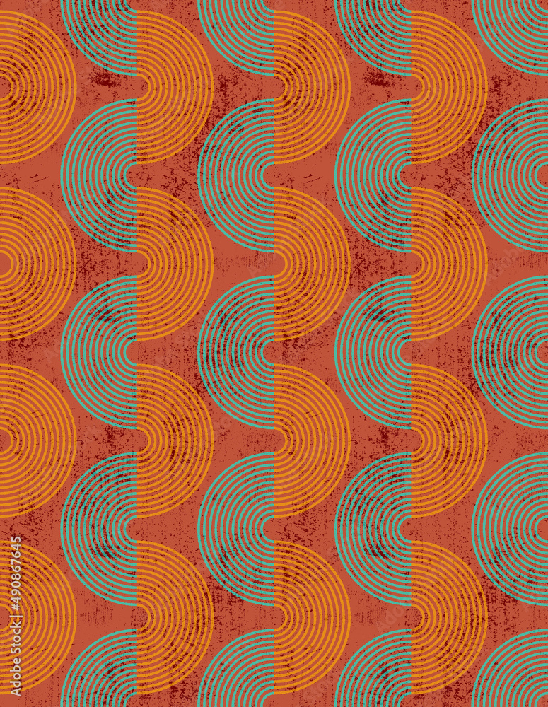 Fototapeta premium Vintage geometric pattern. Seamless background.