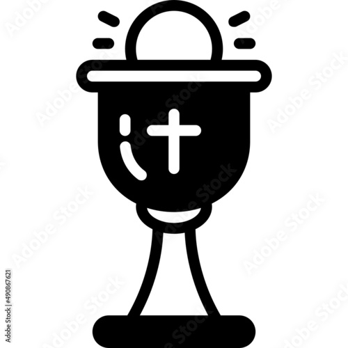 communion solid line icon